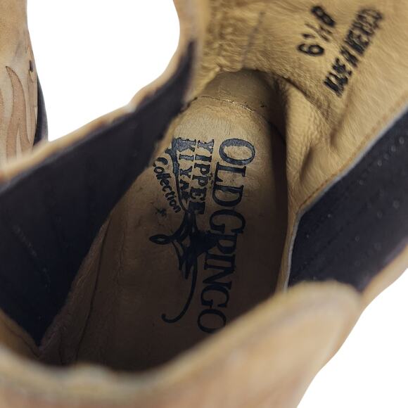 Old Gringo Juno Suede Leather Tan Embroidered Cowgirl Boots Western Size 6.5 B - Picture 8 of 11